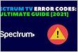 Spectrum Error Codes Troubleshooting Guide